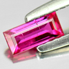 Purplish Pink Ruby 0.46 Ct. Baguette 6 x 2.9 Mm. Natural Gem Unheated Madagascar