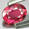 Purplish Red Ruby Unheated 0.58 Ct. Oval 5.4 x 4 Mm. Natural Gemstone Madagascar