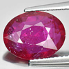 Good Gem 3.95 Ct. Oval Shape Natural Purplish Red Ruby Mozambique