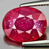 Good Color Gem 3.11 Ct. Oval Shape Natural Purplish Red Ruby