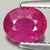 Unheated 0.87 Ct. Oval Natural Purplish Pink Ruby Gem