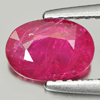 Unheated 0.93 Ct. Oval Natural Purplish Pink Ruby Gem