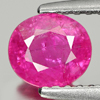 0.83 Ct. Oval Natural Purplish Pink Ruby Tanzania Gem