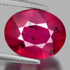 3.72 Ct. Oval Natural Gem Purplish Red Ruby Madagascar
