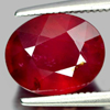 Purplish Red Ruby  4.04 Ct. Oval 9.6 x 7.9 Mm. Natural Gemstone From Madagascar
