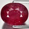 5.24 Ct. Oval Natural Gem Purplish Red Ruby Madagascar