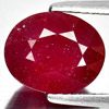 Purplish Red Ruby 4.03 Ct. Oval Shape 9.8 x 7.9 x 5.5 Mm. Natural Gem Madagascar