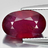 7.17 Ct. Oval Cut Natural Gemstone Purplish Red Ruby From Madagascar