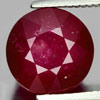 3.18 Ct. Round Natural Gem Purplish Red Ruby From Madagascar
