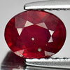 1.61 Ct. Oval Natural Gem Purplish Red Ruby Madagascar
