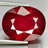 Certified Natural Red Ruby 7.72 Ct. Oval Shape 12.37 x 9.87 Mm Gemstone From Madagascar