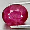 Purplish Red Ruby 4.13 Ct. Oval Shape 9.7 x 8 Mm. Natural Gemstone Madagascar