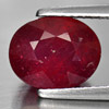 Purplish Red Ruby 4.48 Ct. Oval 10 x 7.8 Mm. Natural Gemstone From Madagascar