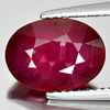 3.98 Ct. 11 x 8 mm. Natural Purplish Pink Ruby Gemstone Oval Shape