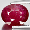Purplish Red Ruby 4.09 Ct. Oval Shape 10.2 x 8.3 Mm. Natural Gemstone Madagascar
