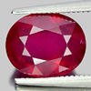 Purplish Red Ruby 4.03 Ct. Oval Shape 10 x 8.1 Mm. Natural Gem From Mozambique