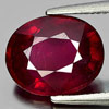 Red Ruby 3.72 Ct. Oval Shape 10 x 8.1 x 5 Mm. Natural Gemstone From Mozambique