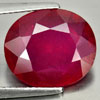 Red Ruby 6.45 Ct. Oval Shape 13 x 11.2 Mm. Natural Gemstone From Mozambique