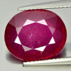 Red Ruby 6.80 Ct. Oval Shape 13.3 x 11 Mm. Natural Gemstone From Mozambique