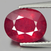Red Ruby 4.09 Ct. Oval Shape 10.1 x 8.2 Mm. Natural Gemstone From Mozambique