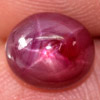 Star 6 Rays Red Ruby 2.79 Ct. Oval Cabochon 7.8 x 6.7 Mm. Natural Gem Madagascar