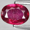 0.93 Ct. Nice Oval Shape Gem Natural Purplish Red Ruby Madagascar