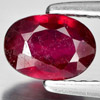 0.91 Ct. Nice Oval Shape Natural Purplish Red Ruby Gemstone Madagascar