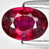 0.89 Ct. Good Oval Shape Natural Gemstone Purplish Red Ruby Madagascar