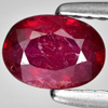 0.83 Ct. Nice Oval Shape Natural Gem Purplish Red Ruby From Madagascar