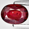 0.91 Ct. Oval Shape Natural Gem Purplish Red Ruby From Madagascar