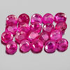 Ruby Purplish Pink 1.19 Ct. 20 Pcs. Round Shape 2.3 Mm. Natural Gemstones Mogkok