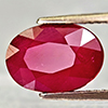 Natural Red Ruby 4.21 Ct. Oval Shape 11.1 x 7.7 Mm. Gemstone From Madagascar