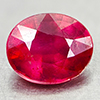 Natural Red Ruby 2.66 Ct. Oval Shape 8.6 x  7 Mm Gemstone From Madagascar