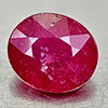 Natural Red Ruby 2.14 Ct. Oval Shape 7.7 x  6.7 Mm Gemstone From Madagascar