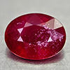 Natural Red Ruby 2.63 Ct. Oval Shape 9.1 x 7 Mm Gemstone From Madagascar