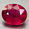 Natural Red Ruby 3.33 Ct. Oval Shape 8.9 x 7.3 Mm Gemstone From Madagascar