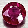 Natural Red Ruby 1.17 Ct. Round Shape 6.1 Mm Gemstone From Madagascar