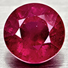 Natural Red Ruby 1.30 Ct. Round Shape 5.9 Mm Gemstone From Madagascar