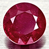 Natural Red Ruby 1.59 Ct. Round Shape 6.4 Mm Gemstone From Madagascar