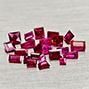 Natural Purplish Pink Ruby 1.64 Ct. 23 Pcs Mixed Shape Gemstones From Mozambique