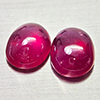 Natural Purplish Red Ruby 9.12 Ct. 2 Pcs Oval Cabochon Shape Gemstones Natural Purplish Red Ruby 9.12 Ct. 2 Pcs Oval Cabochon Shape Gemstones