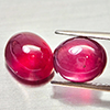 Natural Purplish Red Ruby 10.58 Ct. 2 Pcs Oval Cabochon Shape Gemstones Natural Purplish Red Ruby 10.58 Ct. 2 Pcs Oval Cabochon Shape Gemstones