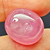 Natural Pink Red Ruby 24.21 Ct. Oval Cabochon Shape 17.2 x 15.1 Mm Gemstone