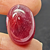 Natural Pink Red Ruby 29.28 Ct. Oval Cabochon Shape 20 x 14.4 Mm Gemstone