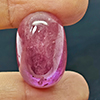 Natural Pink Red Ruby 31.09 Ct. Oval Cabochon Shape 21 x 14 Mm Gemstone