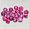 Natural Pinkish Red Ruby 1.25 Ct. 20 Pcs Round Shape 2.3 Mm Gemstones