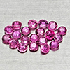 Natural Pinkish Red Ruby 1.25 Ct. 20 Pcs Round Shape 2.3 Mm Gemstones