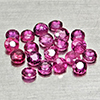 Natural Pinkish Red Ruby 1.27 Ct. 20 Pcs Round Shape 2.2 Mm Gemstones