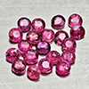 Natural Pinkish Red Ruby 1.23 Ct. 20 Pcs Round Shape 2.3 Mm Gemstones