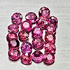Natural Pinkish Red Ruby 1.37 Ct. 20 Pcs Round Shape 2.2 Mm Gemstones